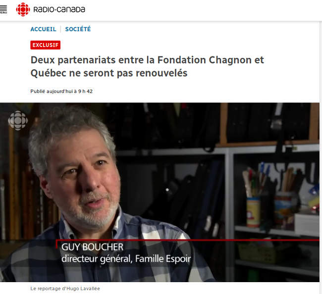 Deux partenariats entre la Fondation Chagnon et Qubec ne seront pas renouvels