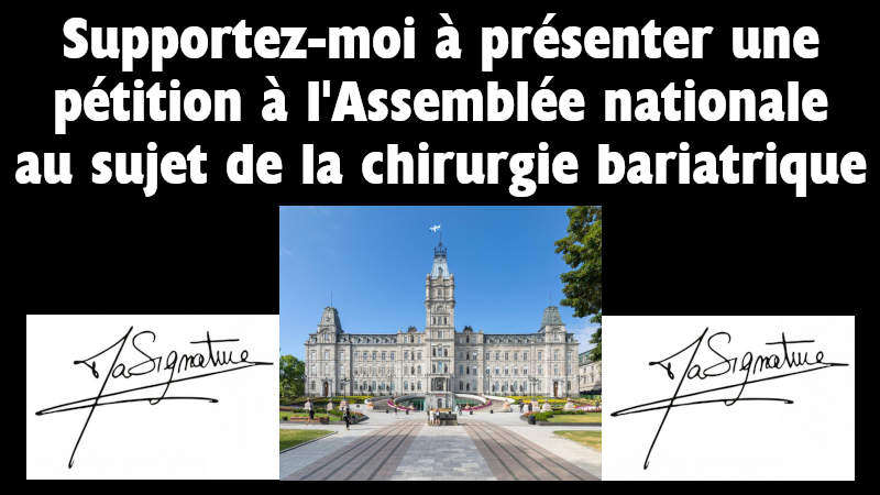 Je fais en ce moment une dmarche pour prsenter une ptition  l'assemble nationale.